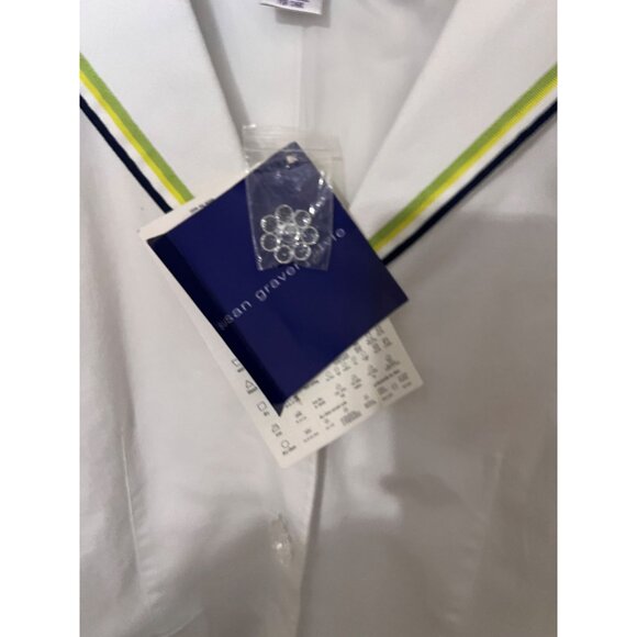 NEW Susan Graver Style Womens Large White Blazer Office‎ Career Business - Picture 3 of 10